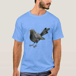 Zwarte-inktetekening T-shirt