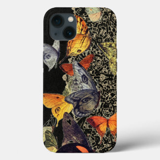 ZWARTE iPad-draagtas voor iPhone en LACE-ONTWERP iPhone 13 Hoesje