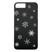 Zwarte iPhone 7 Plus-Hoesje voor de kerstman