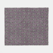 Zwarte Iris op een antiek tapijt Fleece Deken (Voorkant (Horizontaal))