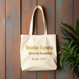 Zwarte Is Mooi Boodschappentas — Cadeau voor Haar Tote Bag