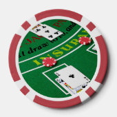 Zwarte Jack Pokerfiches Poker Chips (Achterkant)