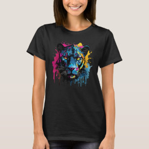 Zwarte Jaguar Wilde Dieren Grote Katachtige Liefhe T-shirt