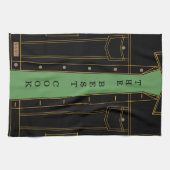 Zwarte Jeans Jas Grappige Keuken Handdoek Custom T (Horizontaal)