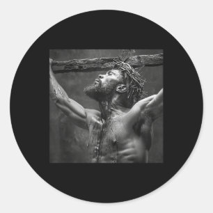 Zwarte Jezus, Christendom, Kerk, Christus, Jezus Ronde Sticker