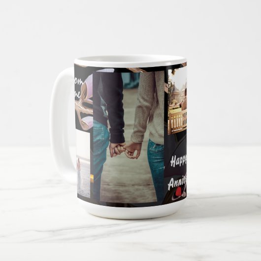 Zwarte Jubileum Mok cadeau (Voorkant links)