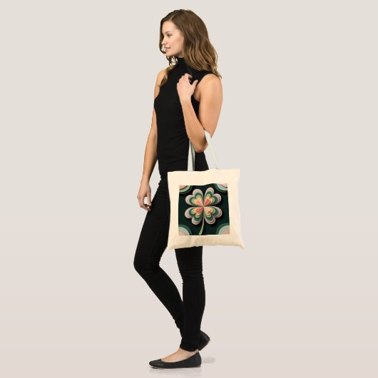 "Zwarte Jumbo Canvas tas – Ai design (Voorkant (model))