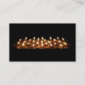 Zwarte kaarsen visitekaartje (Achterkant)