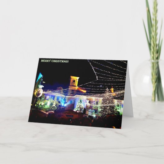 Zwarte Kaart kerstmarkt (Voorkant)