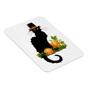 Zwarte Kabouter Thanksgiving en pelgrimskalkoen Magneet