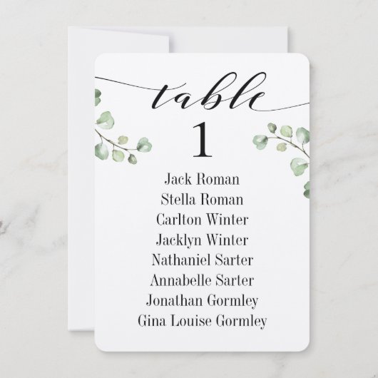 Zwarte Kalligrafie Groen Zitting Grafiek Kaarten 8 (Achterkant)