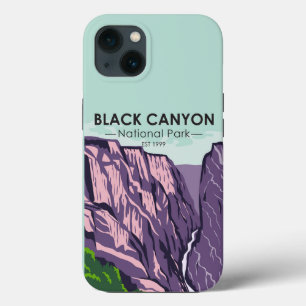 Zwarte kanon van de Vintage van het Nationaal Park iPhone 13 Hoesje