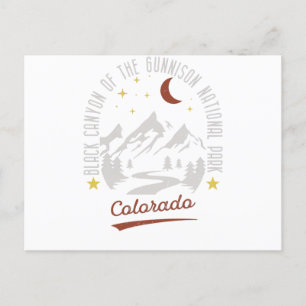  zwarte kanon van het Gunnison National Park Briefkaart