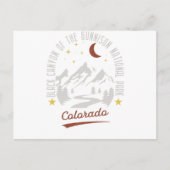 zwarte kanon van het Gunnison National Park Briefkaart (Voorkant)