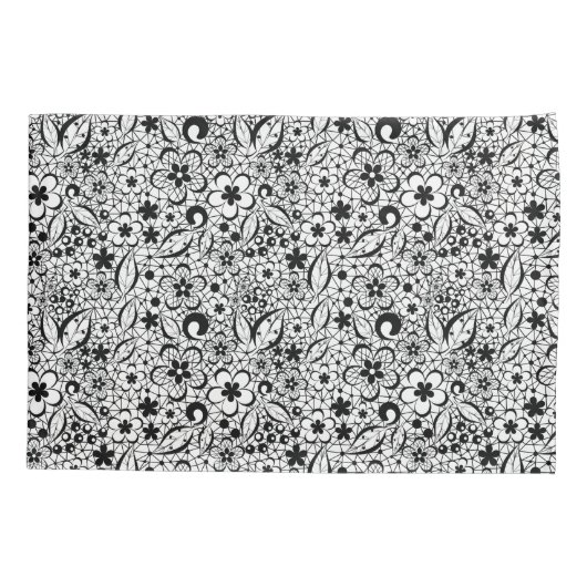 Zwarte kant kussensloop (Achterkant)