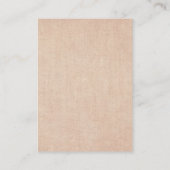  zwarte kant — Rustic Burlap — Gegevens Informatiekaartje (Achterkant)