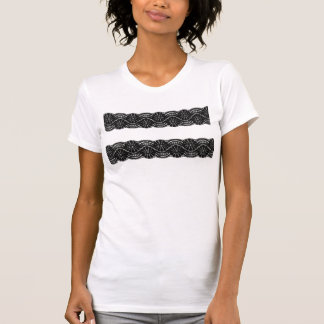 Zwarte kant t-shirt