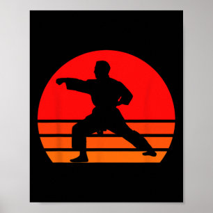 Zwarte Karate Shirt1  Poster