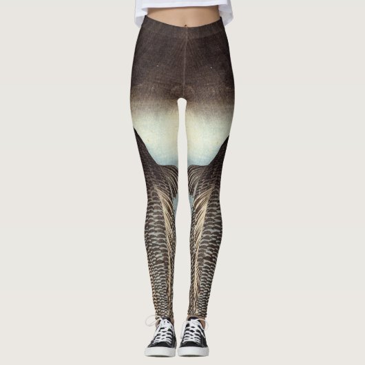 Zwarte karper leggings (Voorkant)