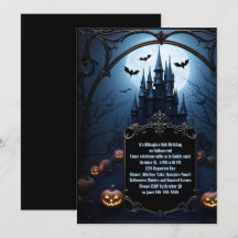 Zwarte Kasteel Tiener Halloween Verjaardagsfeestje