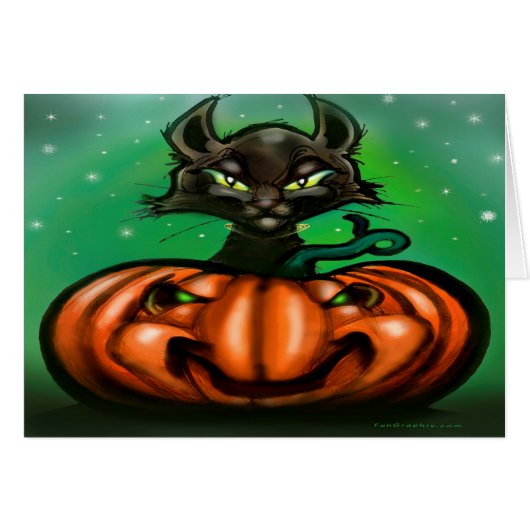 Zwarte kat (Voorkant Horizontaal)