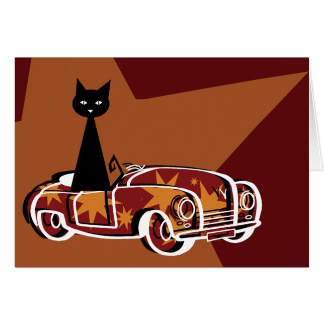Zwarte kat (Voorkant Horizontaal)
