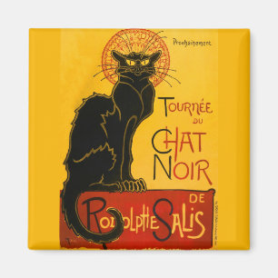  zwarte kat Art Nouveau Paris Magneet