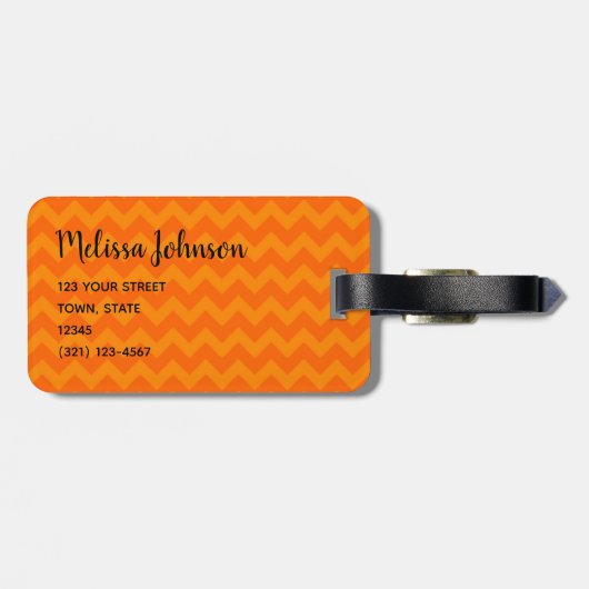 Zwarte kat bagagelabel (Achterkant horizontaal)