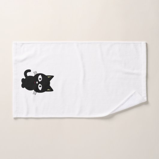 Zwarte kat - Bathroom-handdoekset Bad Handdoek (Handdoek)