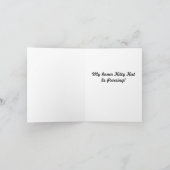 Zwarte kat Bedankt Opmerking (Binnen)