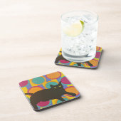 Zwarte kat bier onderzetter (Rechterzijde)