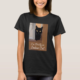 Zwarte Kat bij het Raam T-shirt