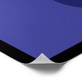 Zwarte kat bij nacht poster (Hoek)