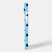 Zwarte kat (blauw) Case-Mate iPhone case (Achterkant / Links)