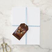 zwarte kat cadeaulabel (Met Touw)