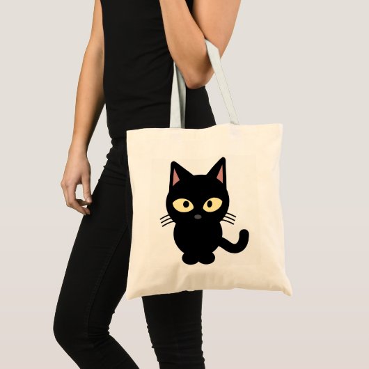 ZWARTE KAT CANVAS TAS (Voorkant (product))