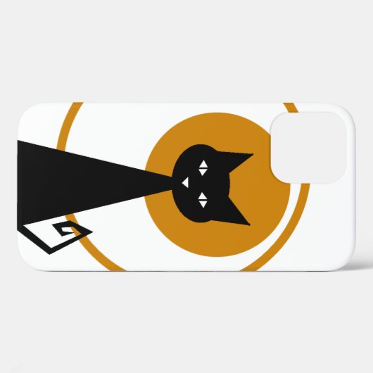 Zwarte kat Case-Mate iPhone case (Achterkant (horizontaal))