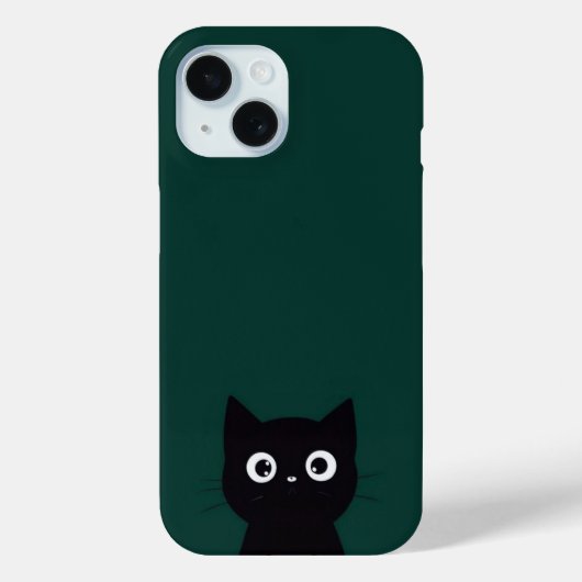 Zwarte kat Case-Mate iPhone case (Achterkant)