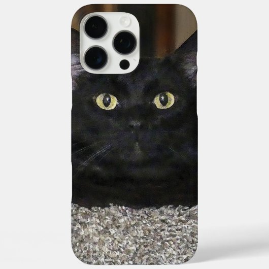 Zwarte kat Case-Mate iPhone case (Achterkant)