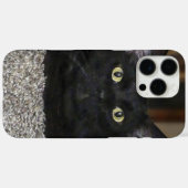 Zwarte kat Case-Mate iPhone case (Achterkant (horizontaal))