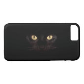 Zwarte kat Case-Mate iPhone case (Achterkant (Horizontaal))