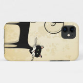 Zwarte kat Case-Mate iPhone case (Achterkant (horizontaal))