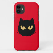 Zwarte kat Case-Mate iPhone case (Achterkant)