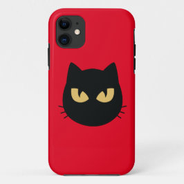 Zwarte kat iPhone 11 hoesje