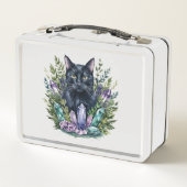 Zwarte kat Crystal Magic Lunchbox (Achterkant)