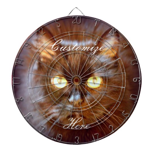zwarte kat dartbord (Voorkant)