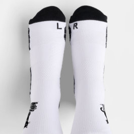 Zwarte kat en boeken – minimalistisch design sokken