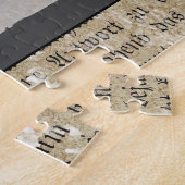 zwarte kat en kippen Halloween Legpuzzel (Zijkant)