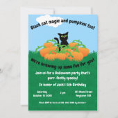 Zwarte Kat en Pompoenval Kaart (Voorkant)