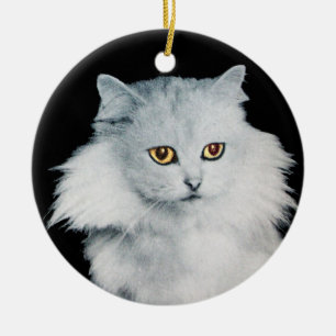 ZWARTE KAT EN WITTE KAT KERAMISCH ORNAMENT